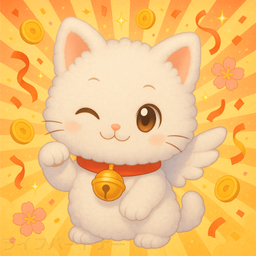送料無料の招き猫 0 1 個